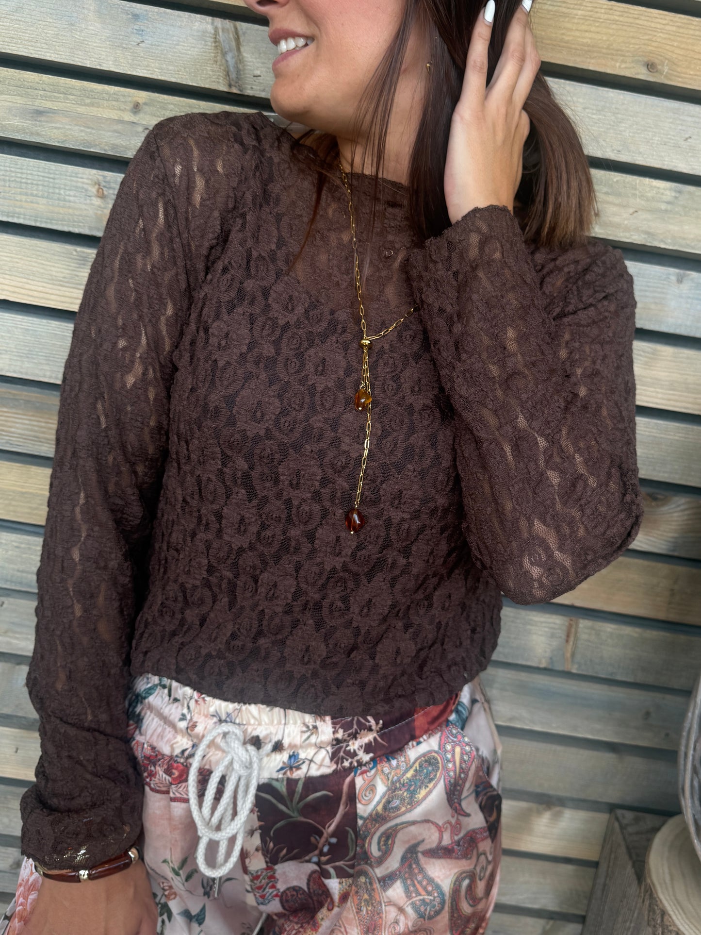 Blouse Caro chocolat