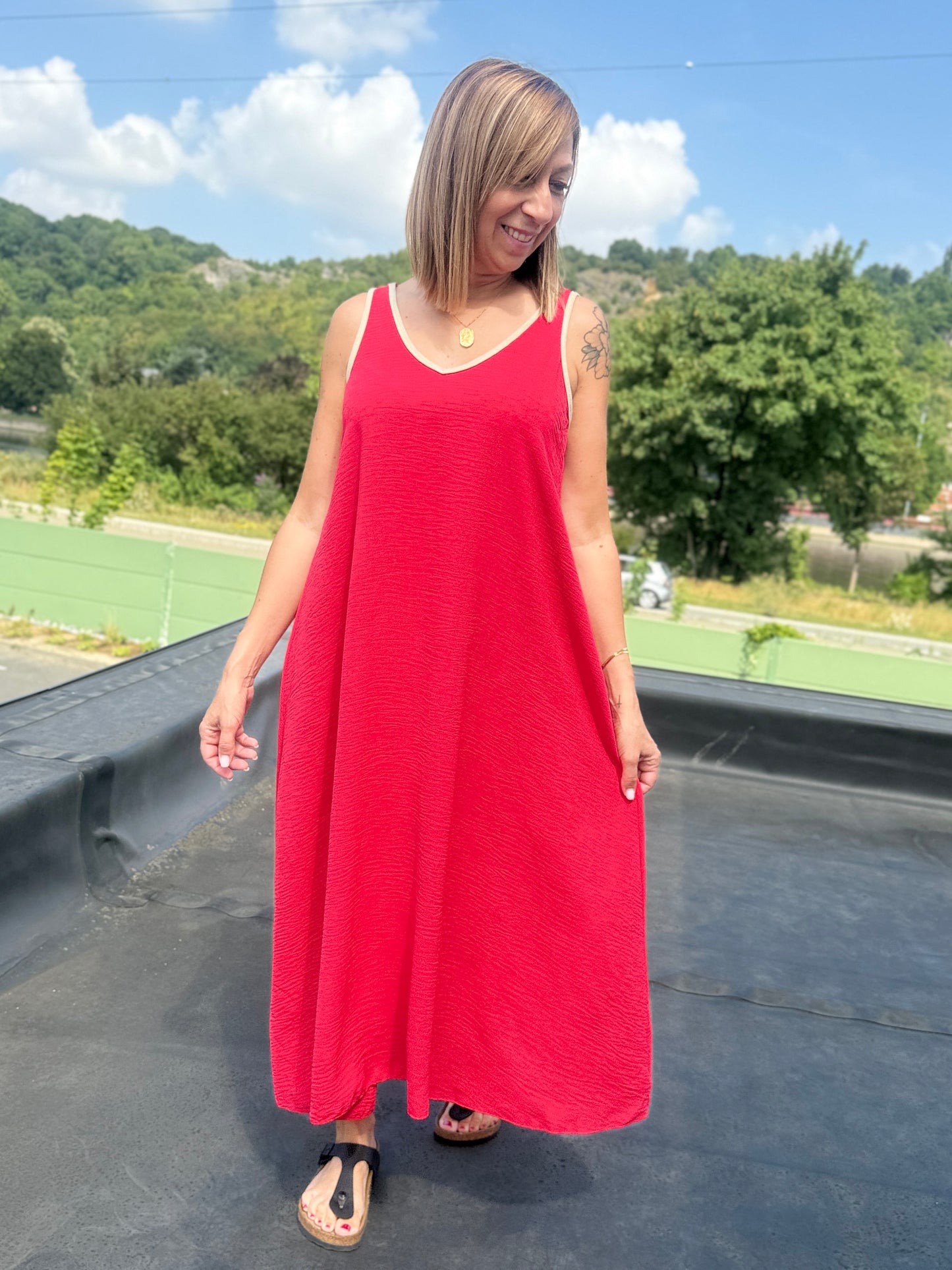 Robe Maël rouge