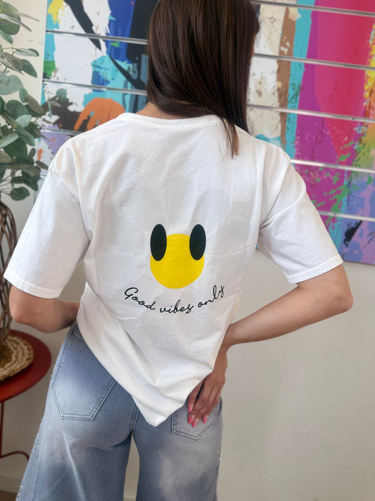 T-shirt Flower blanc