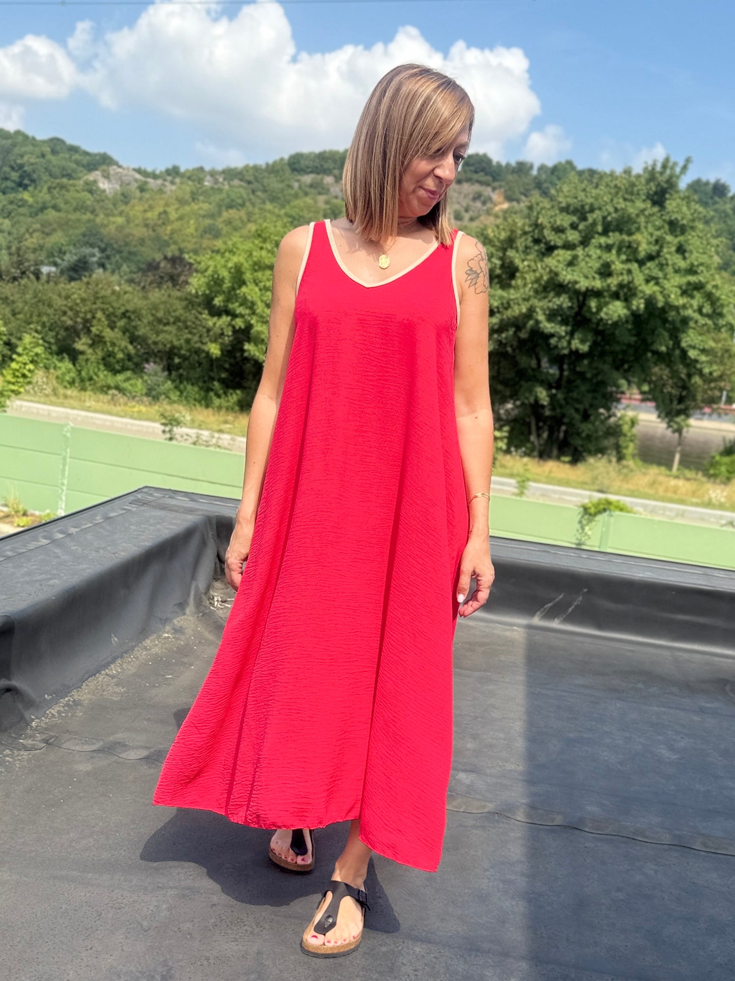 Robe Maël rouge