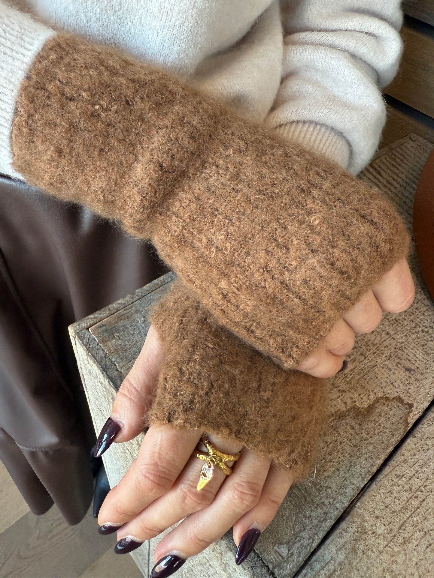 Mitaines Valéria moka