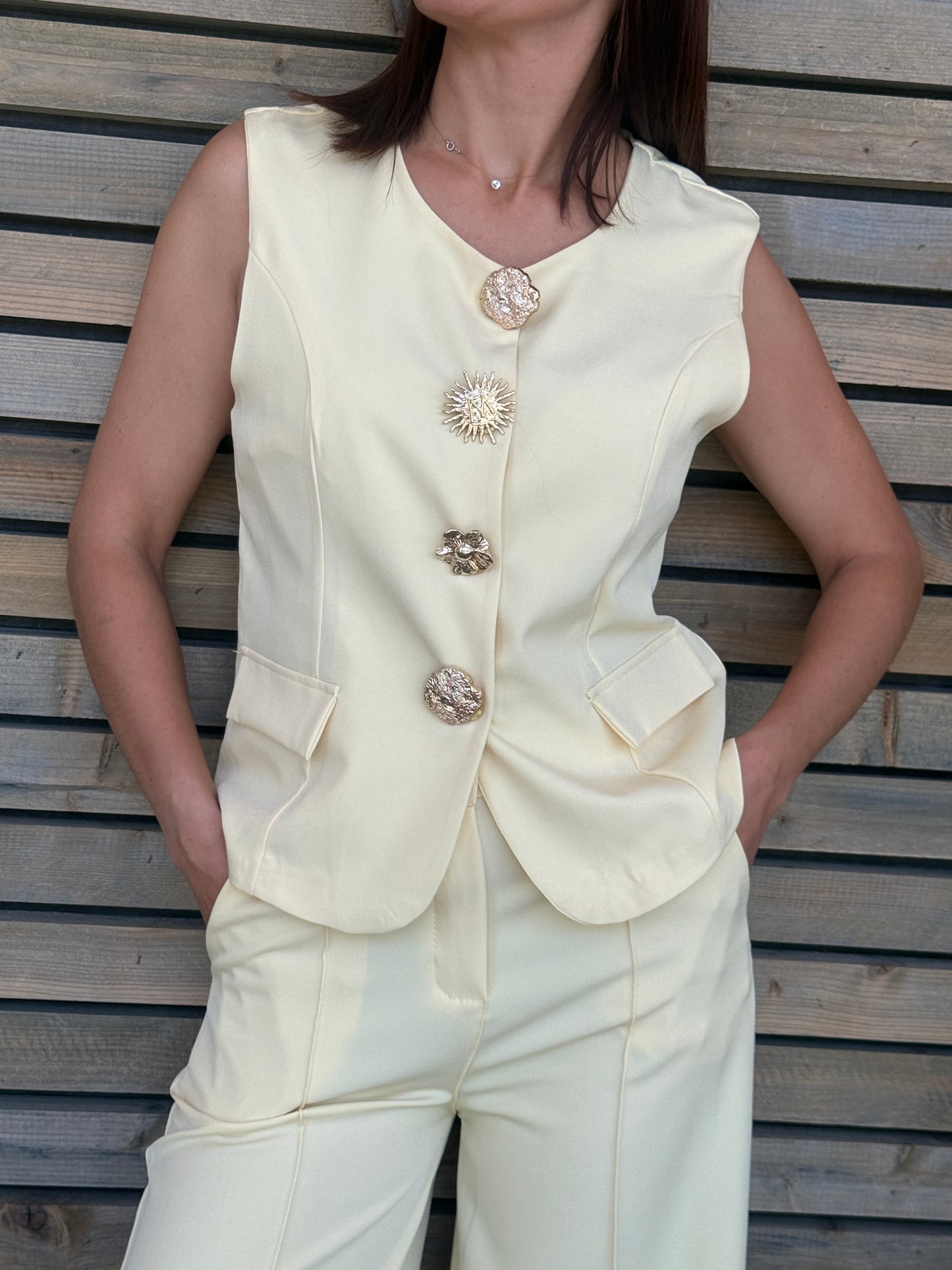 Ensemble Nyla jaune doux
