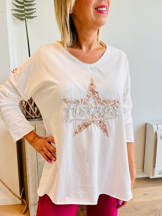 T-shirt Nice blanc
