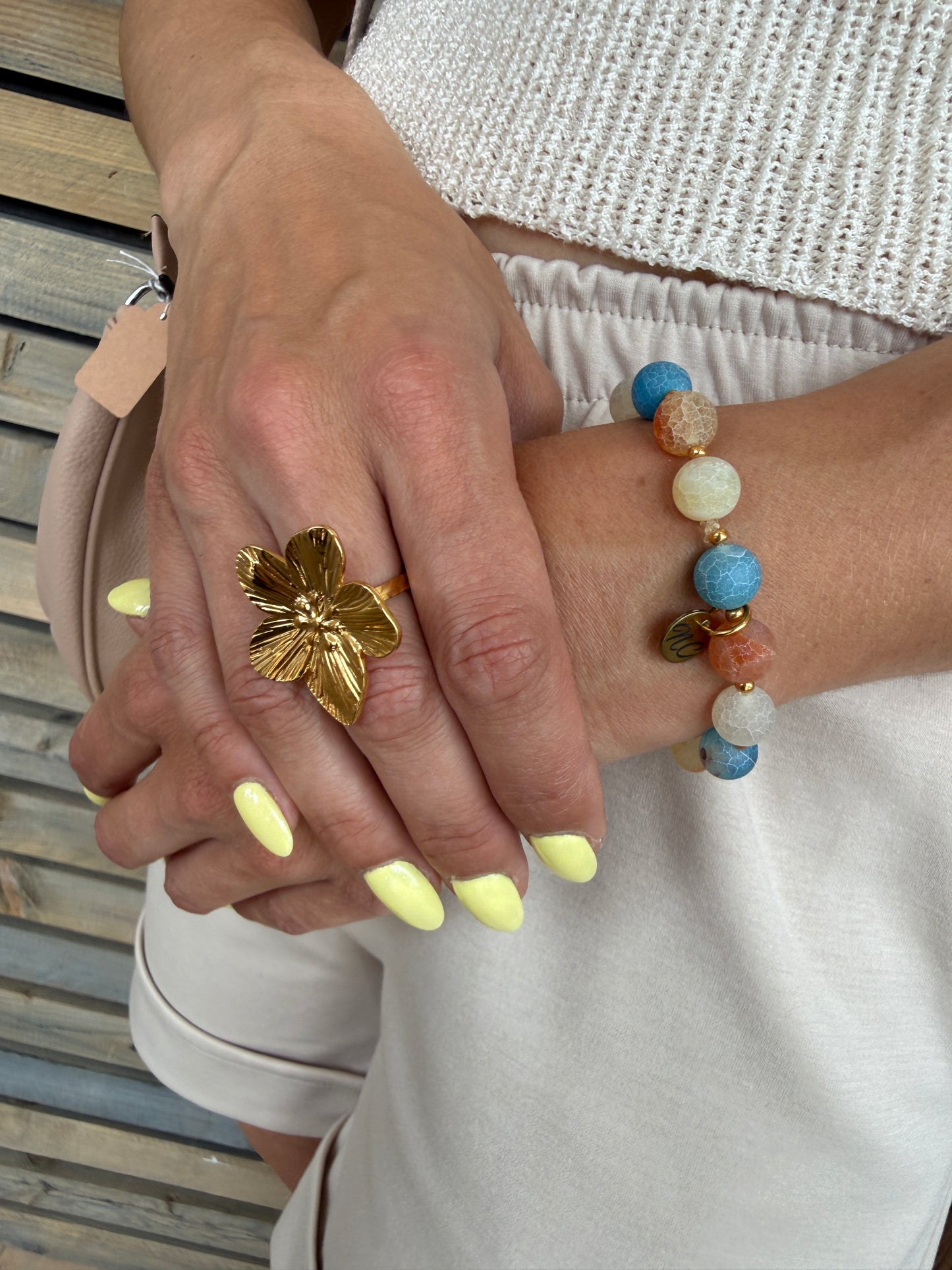 Bracelet Agate color "Nicole Cavallaro"