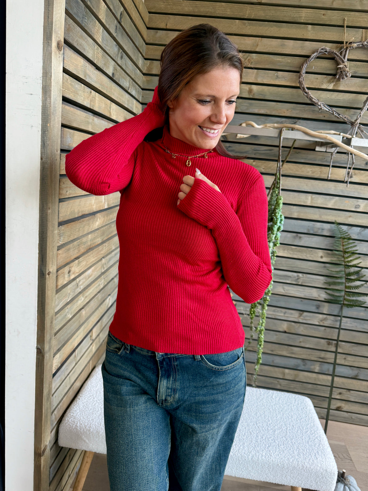 Sous pull Mélodie rouge