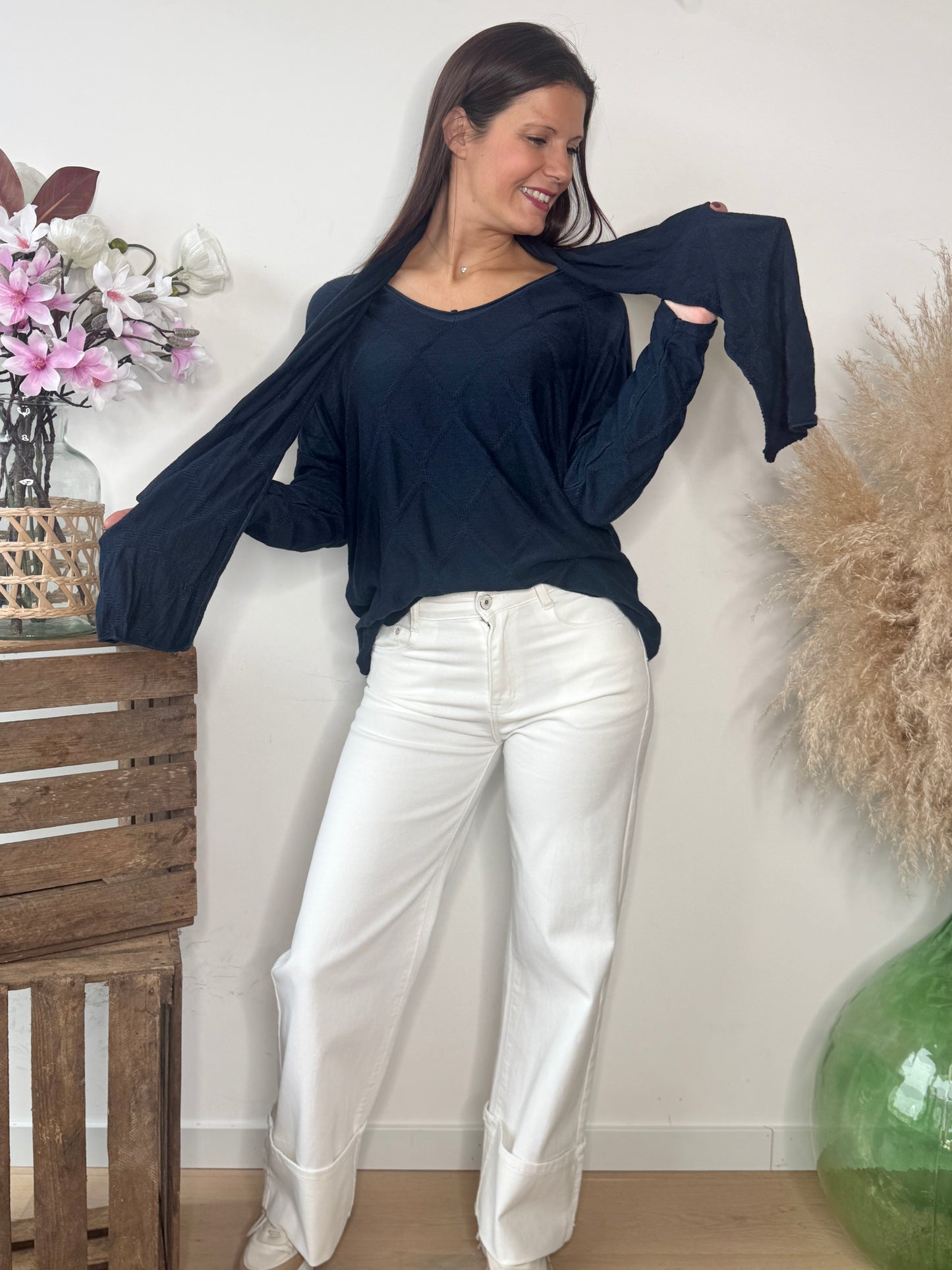 Pull Kenza bleu marine