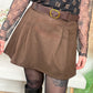 Jupe short Talia chocolat