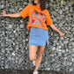 T-shirt Amore orange