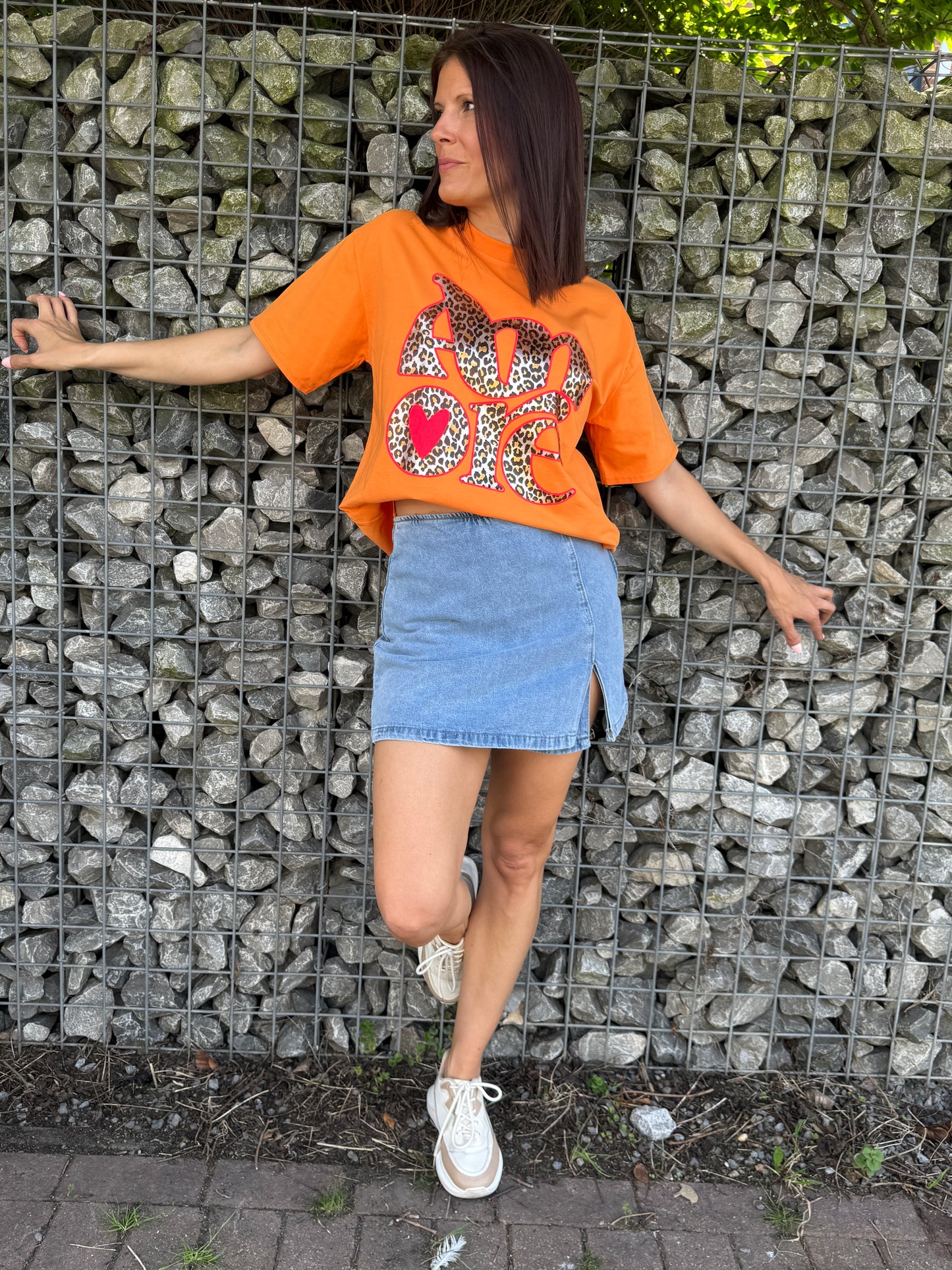 T-shirt Amore orange
