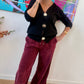 Pantalon Isaac bordeaux