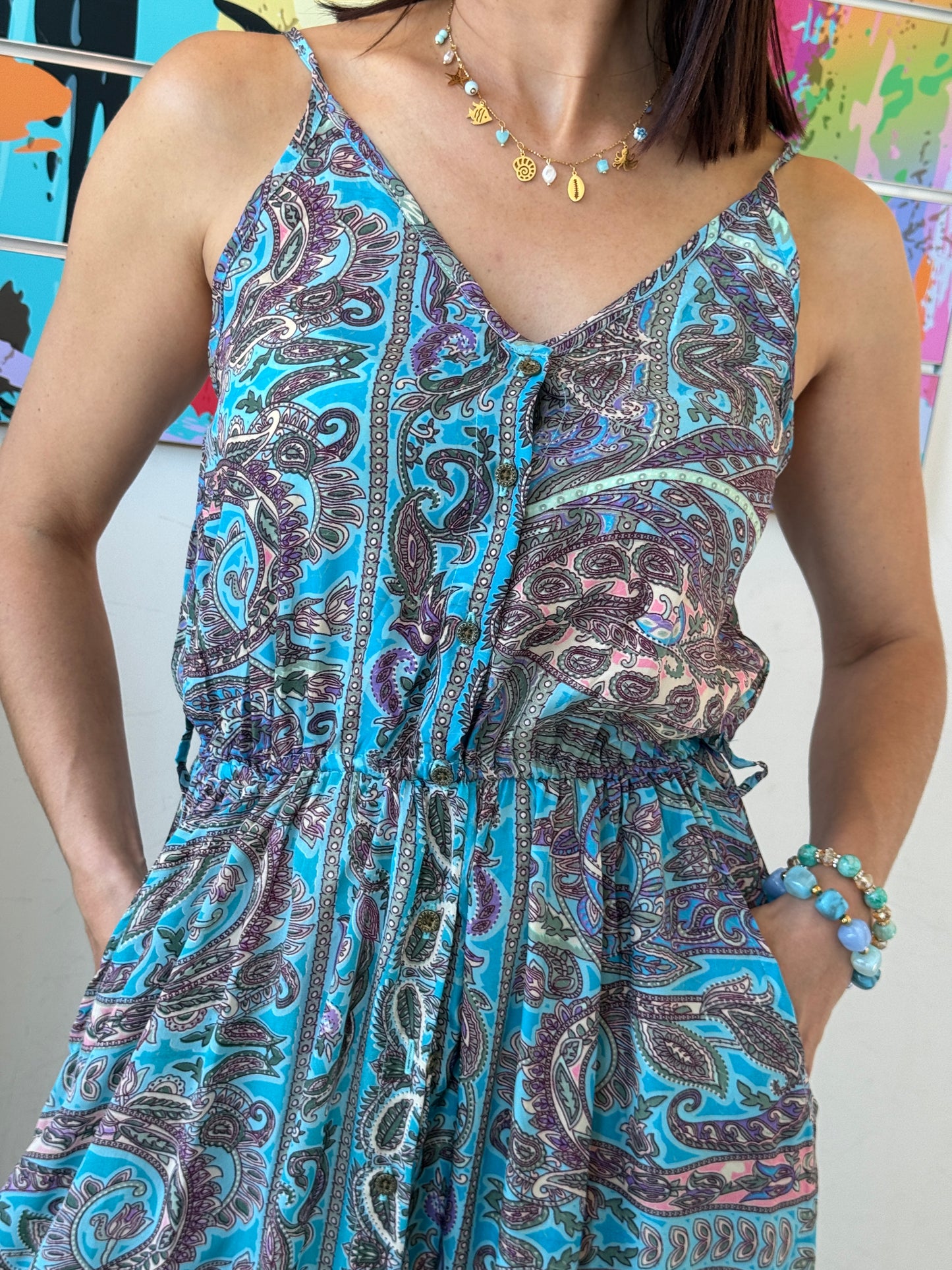 Robe Alisa turquoise