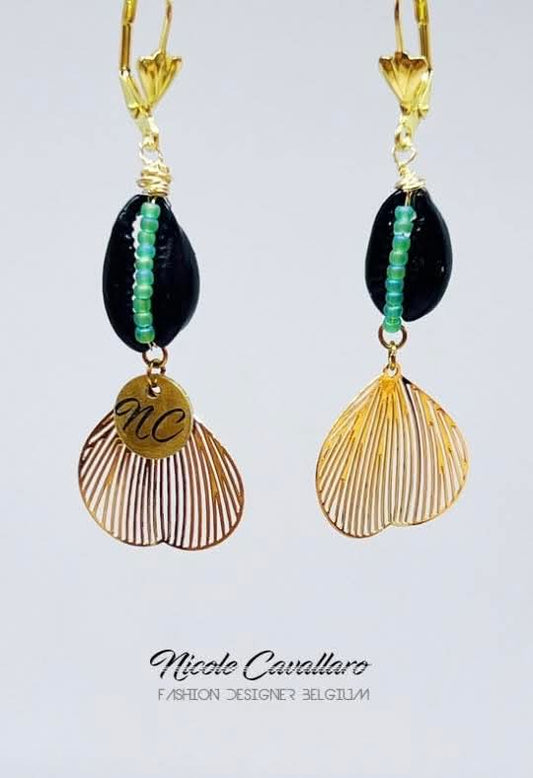 Boucle d'oreille doré Nicole cavallaro