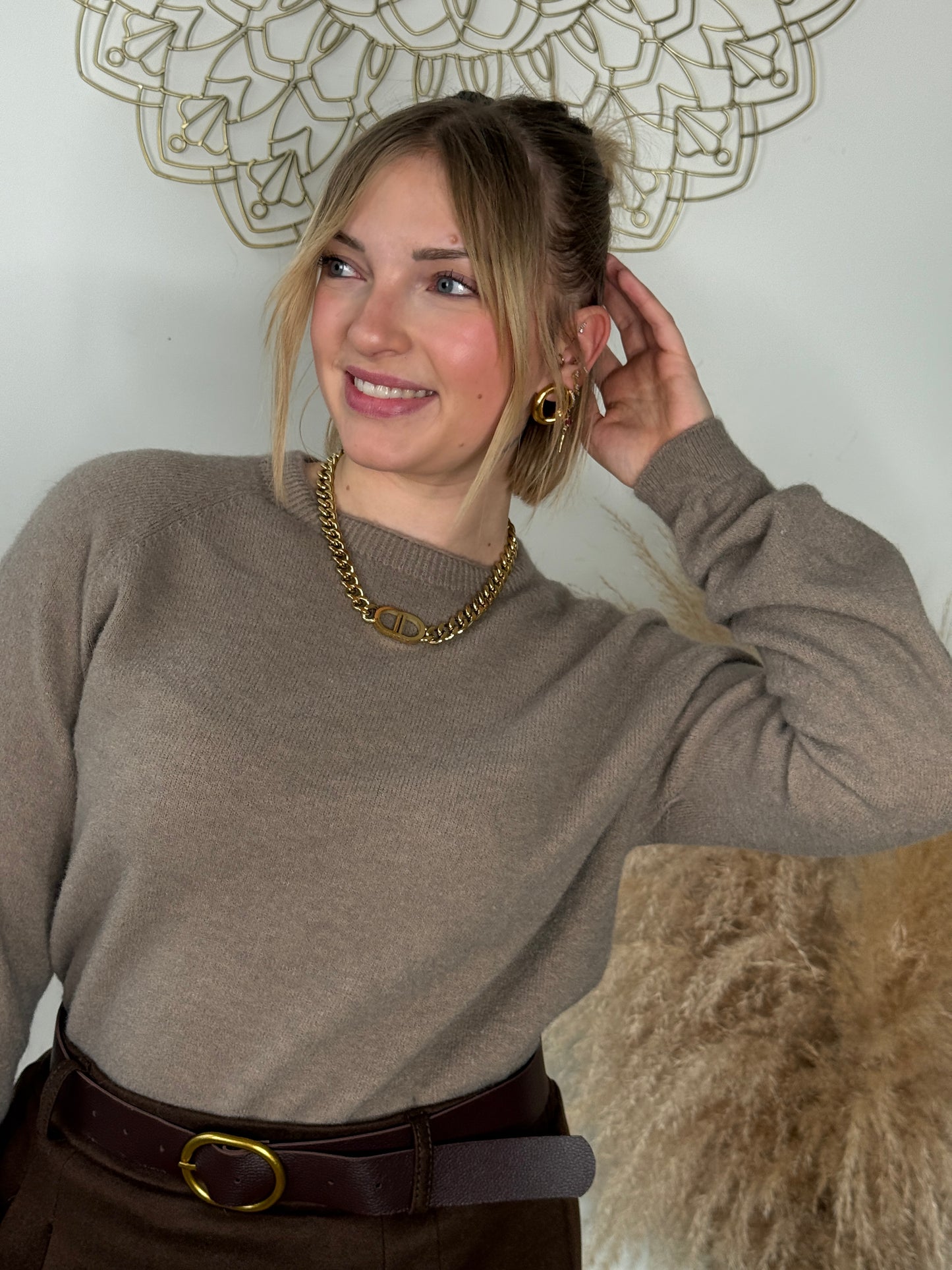 Pull Mira taupe