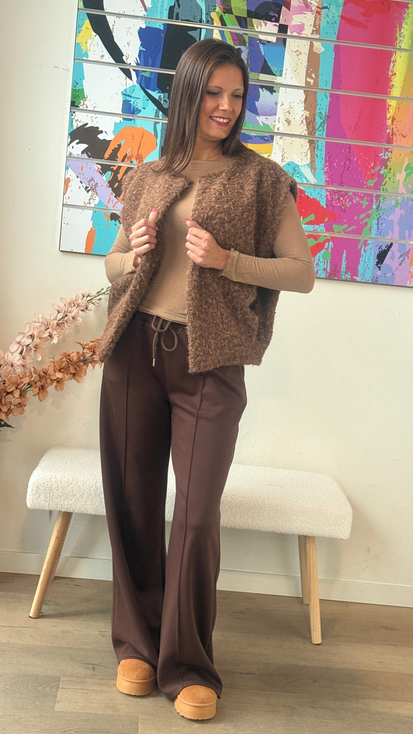 Pantalon Léna chocolat