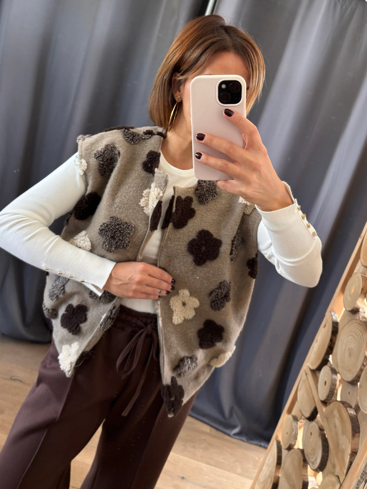 Gilet Calie taupe