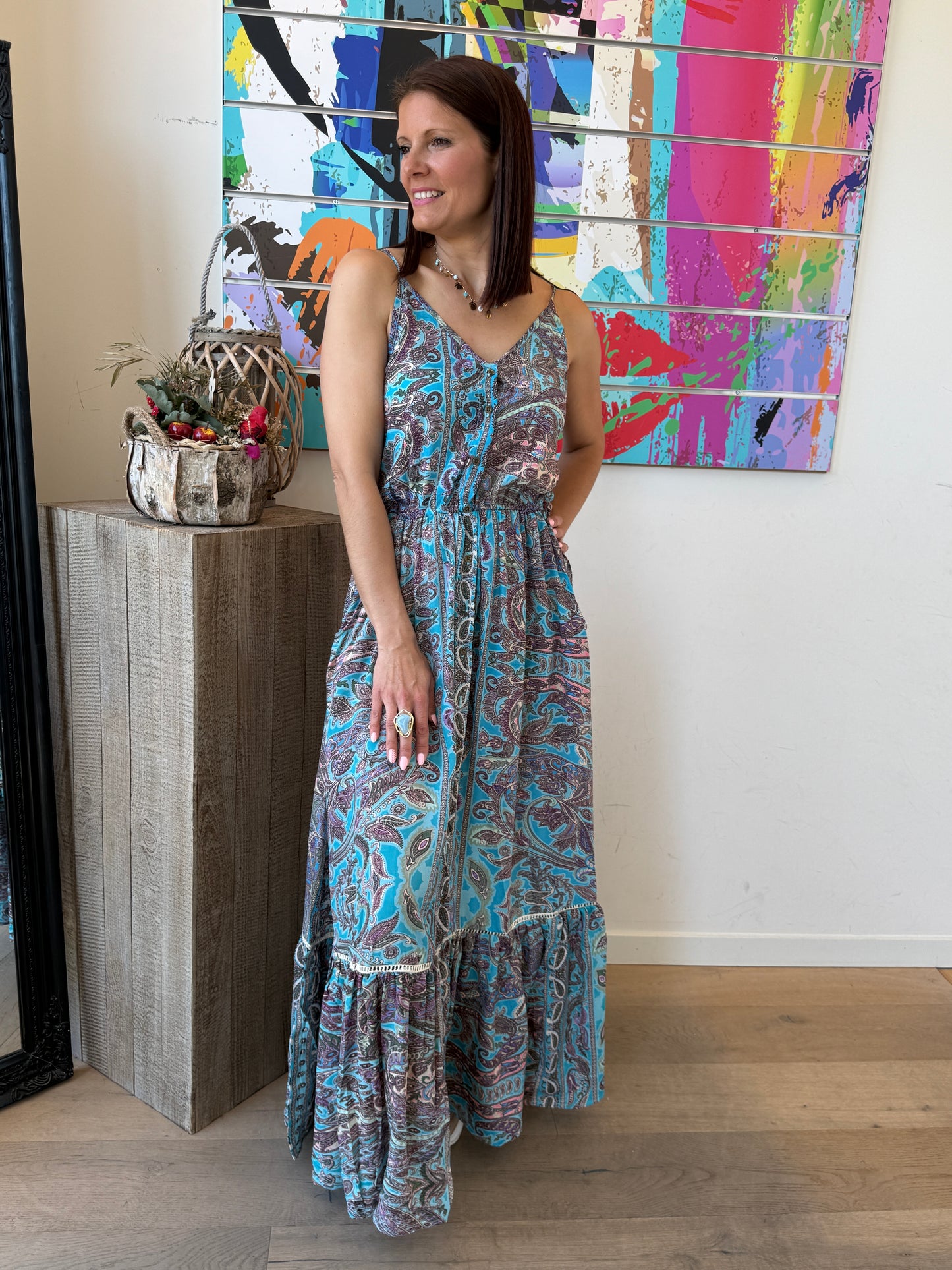 Robe Alisa turquoise