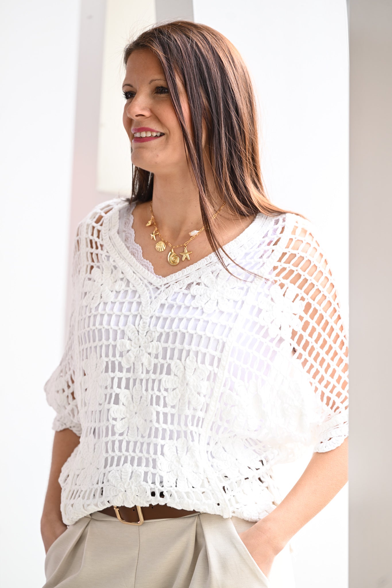 Pull Oria blanc