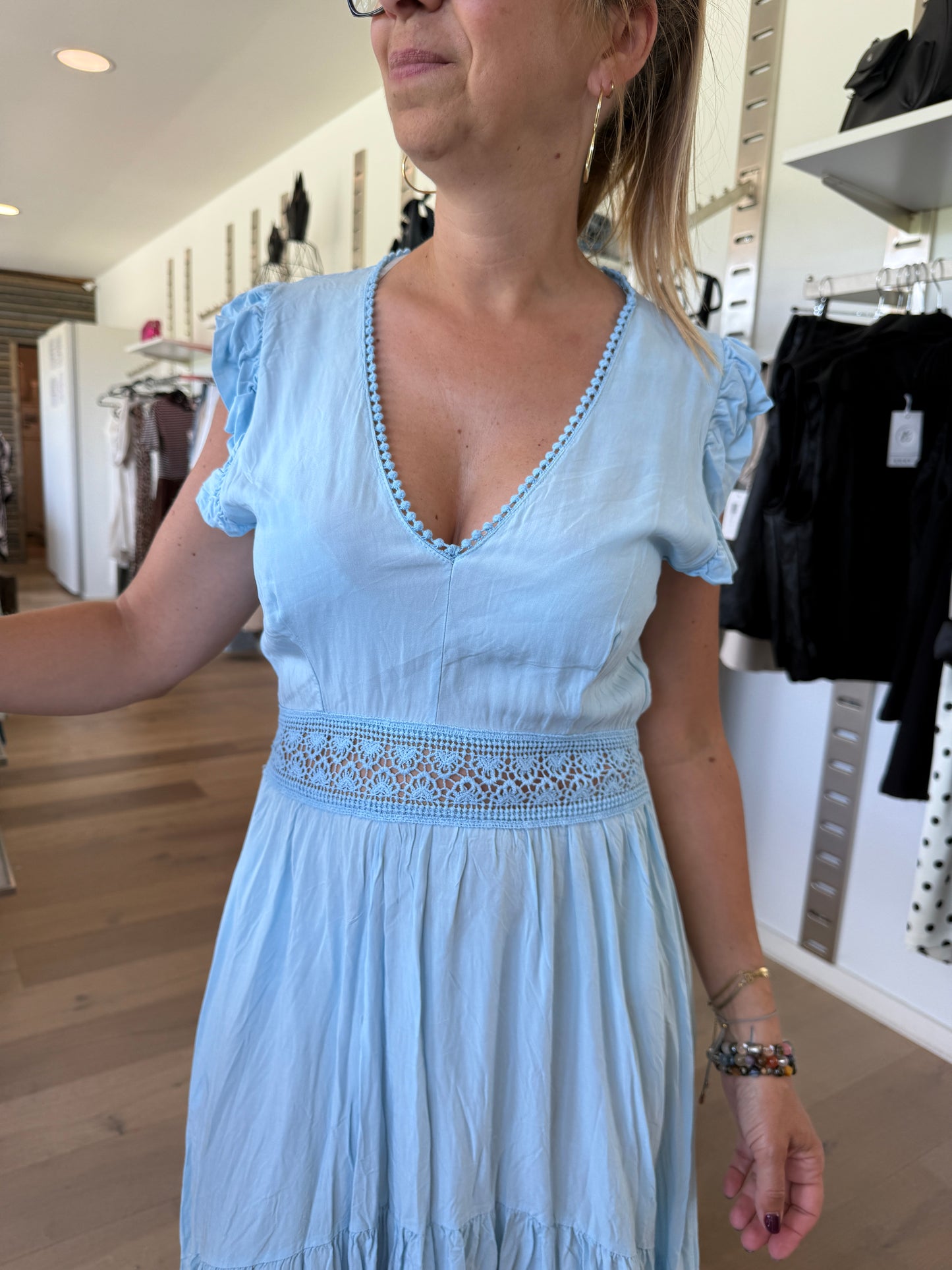 Robe Esmeralda bleu ciel