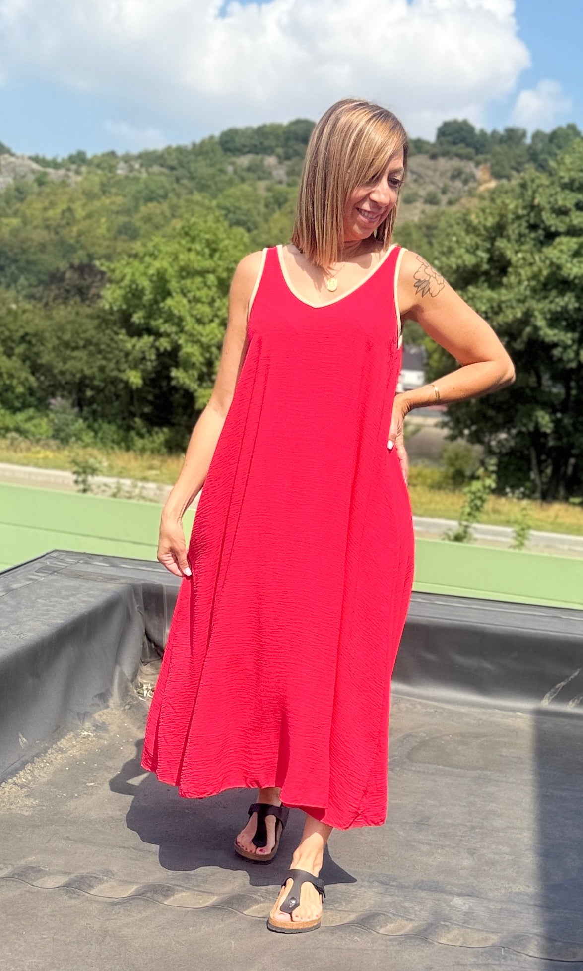 Robe Maël rouge