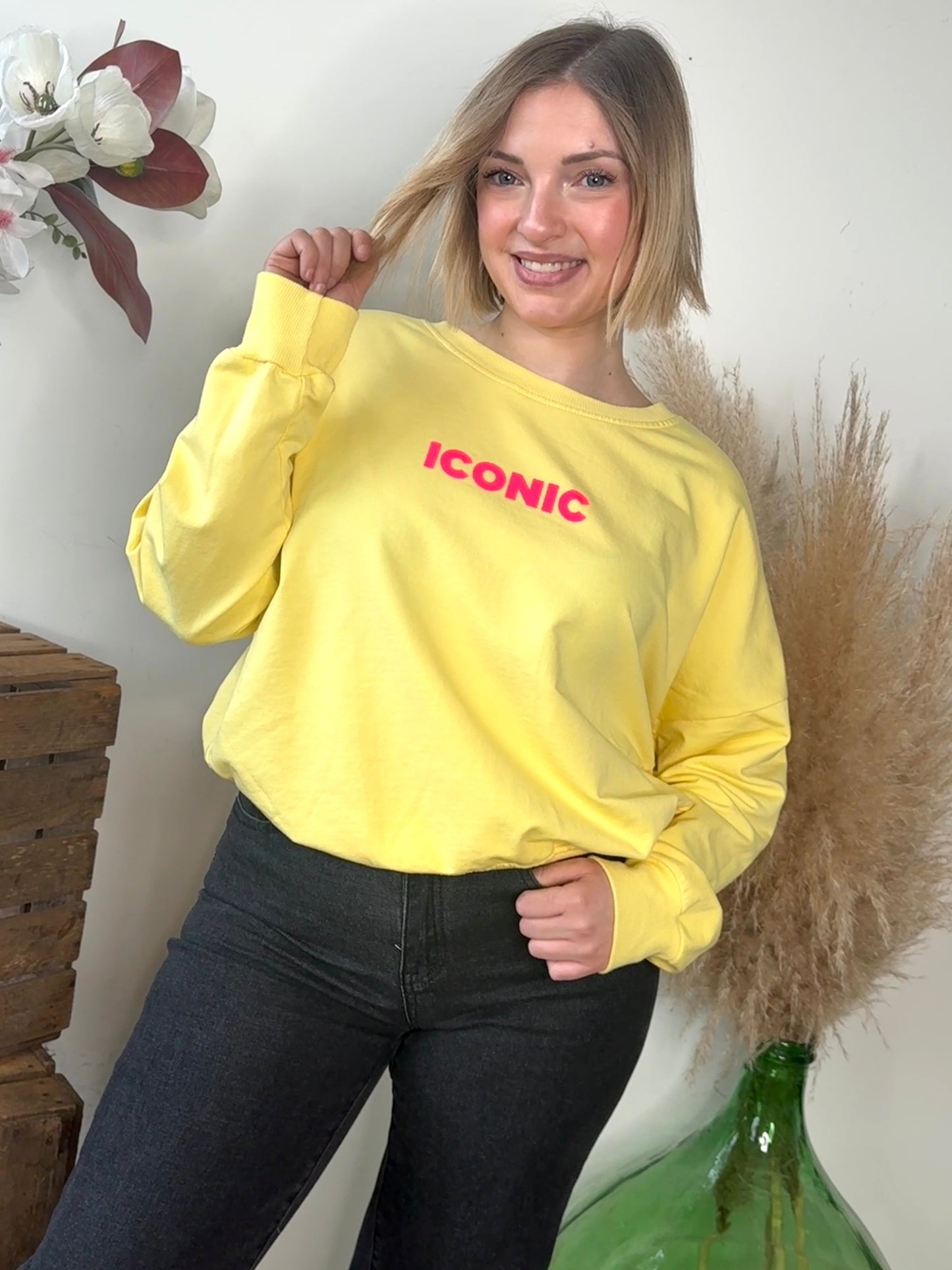 Sweat Iconic jaune