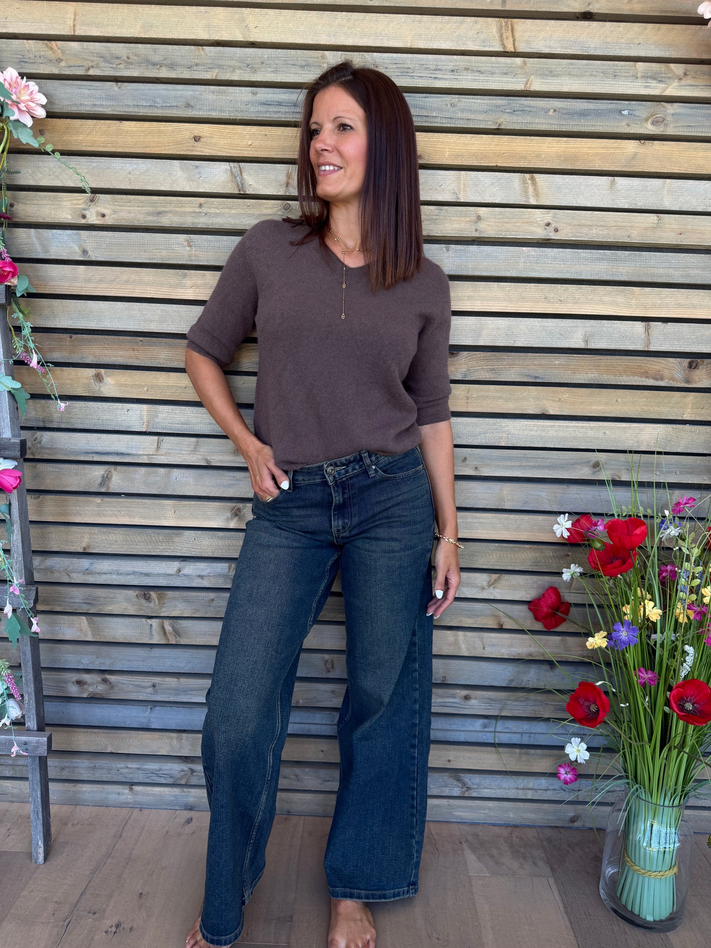 Pull Romane marron