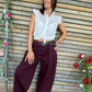 Pantalon Lola bordeaux