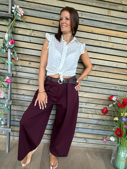 Pantalon Lola bordeaux