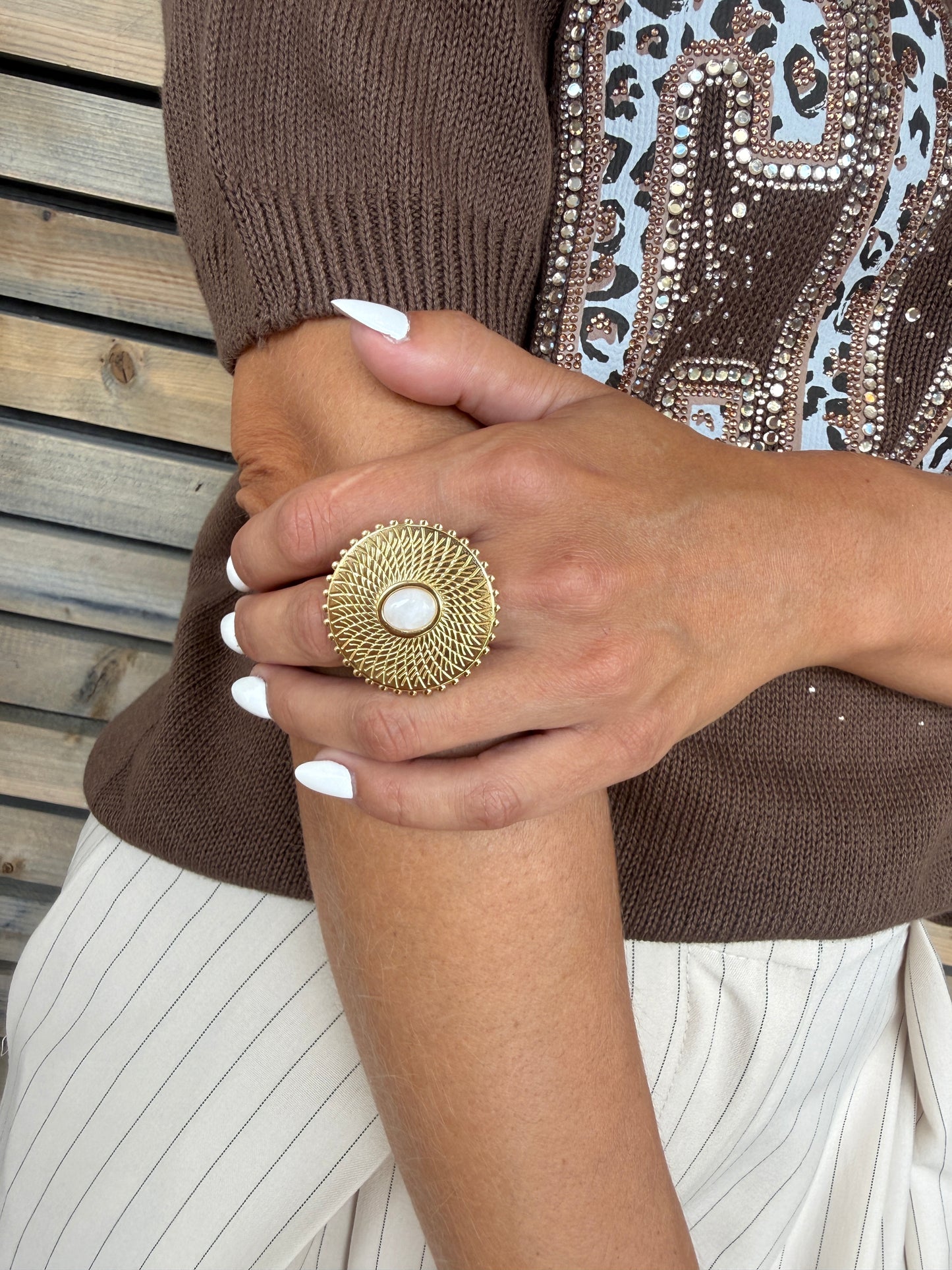 Bague Amira blanc