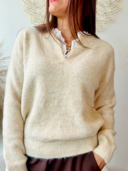 Pull Livia beige