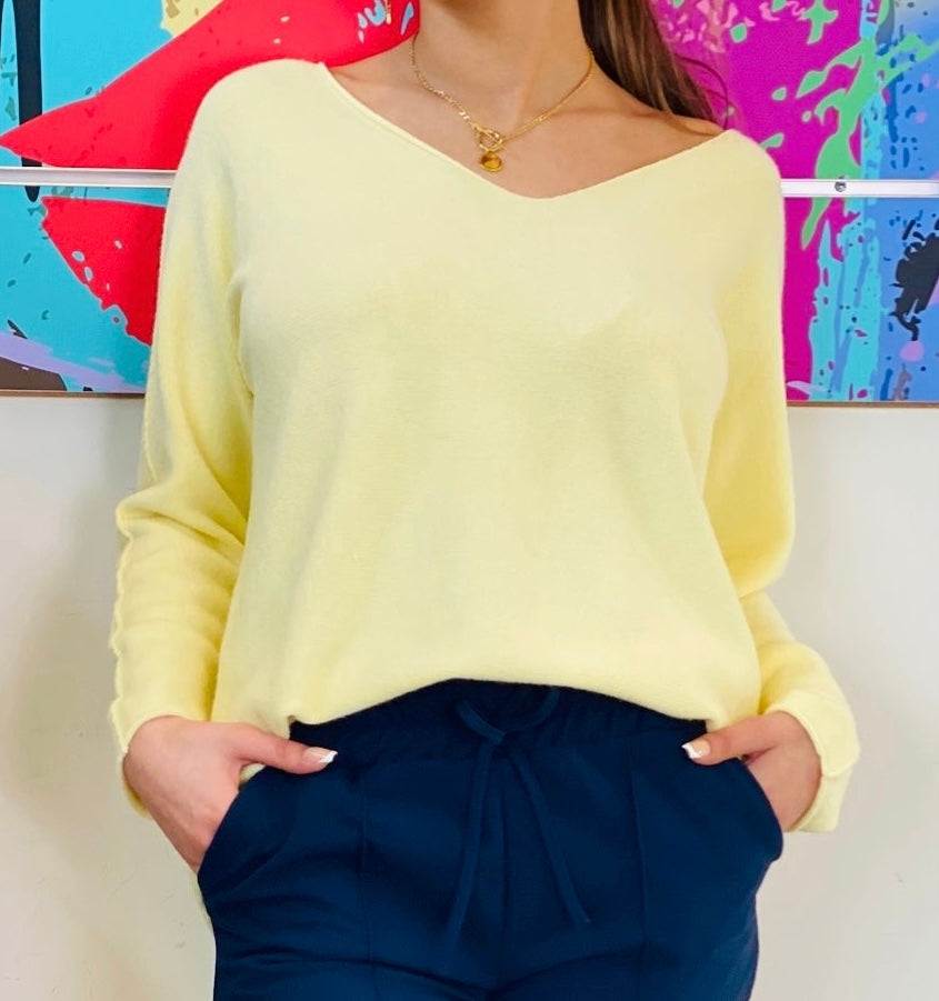 Pull Gabriella jaune clair