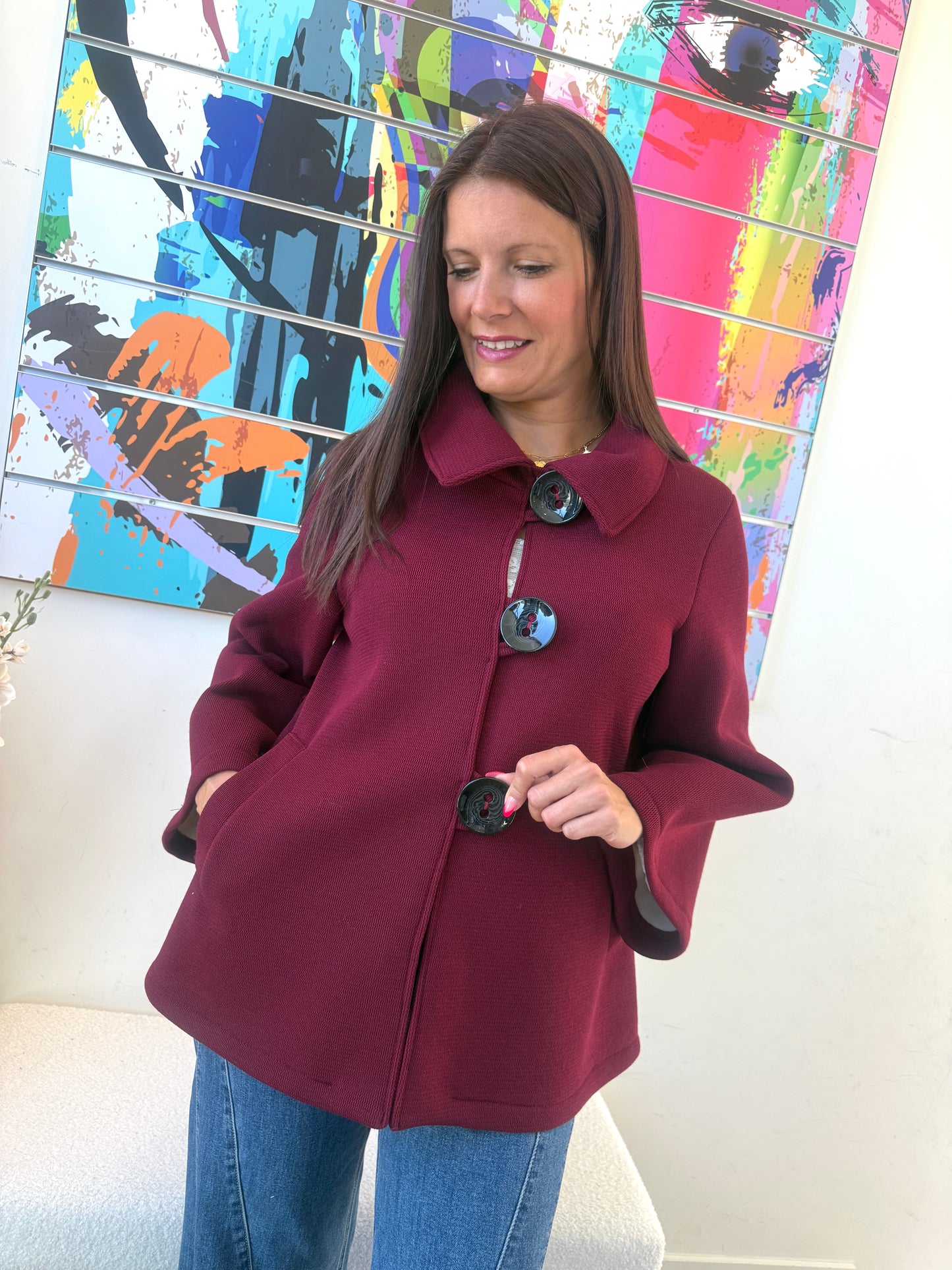 Veste Lupin bordeaux