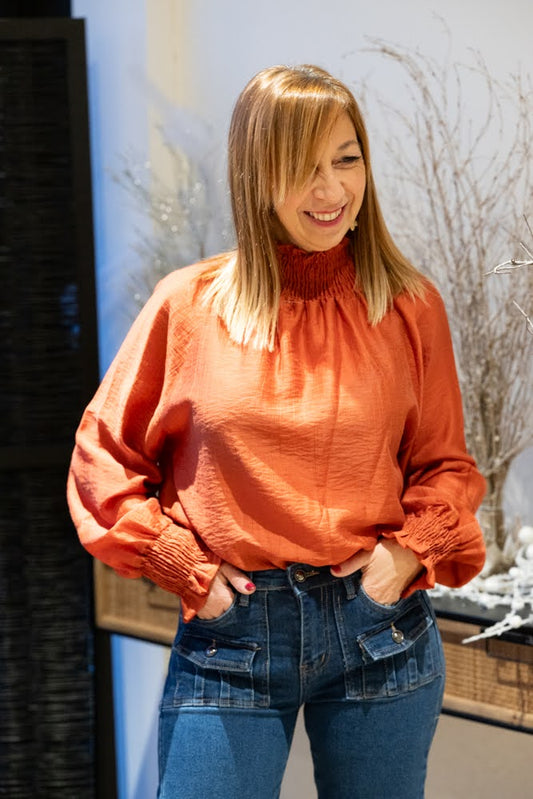 Blouse Juana terracotta