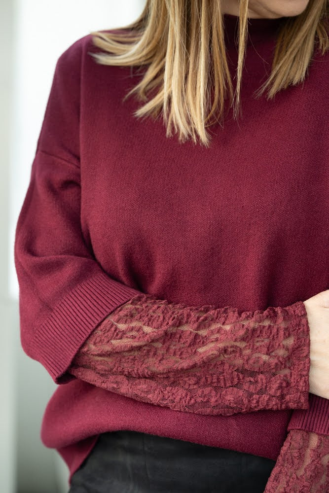 Blouse Estelle bordeaux