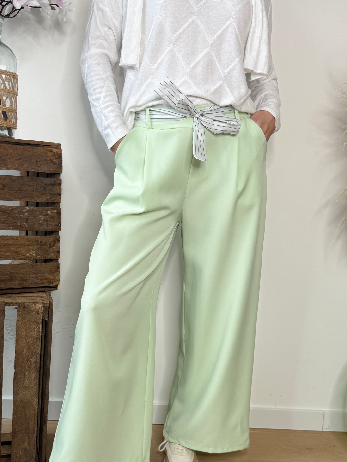 Pantalon Ulysse vert eau