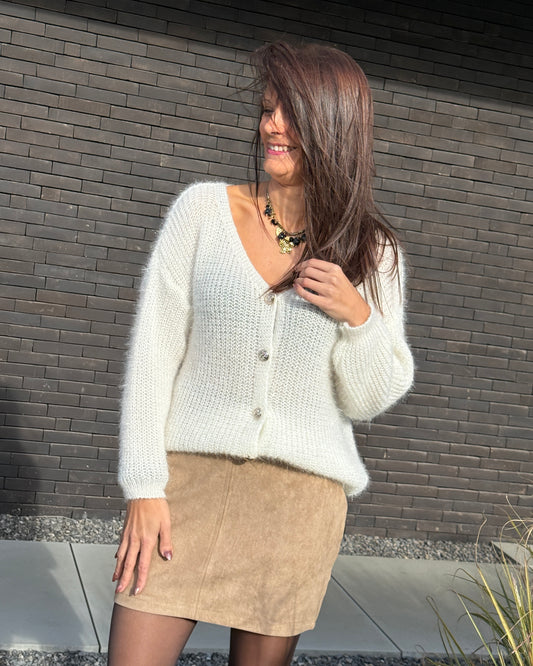 Gilet Bérénice écru