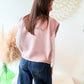 Gilet Marius rose poudre