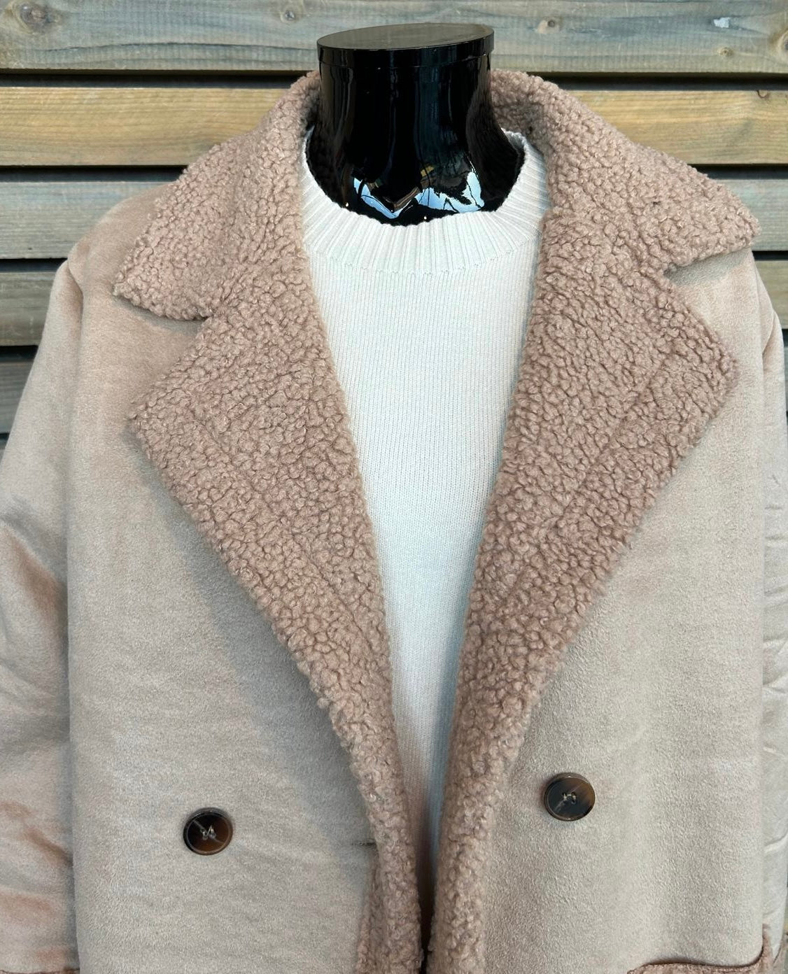 Manteau Filomene long beige