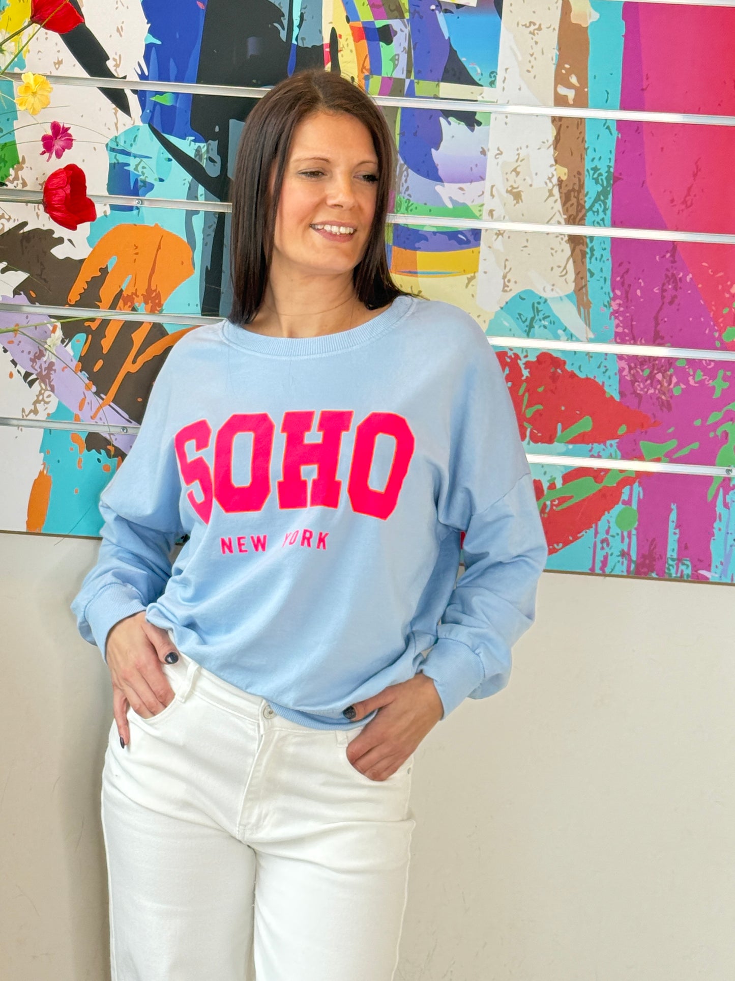 Sweat Zina bleu ciel