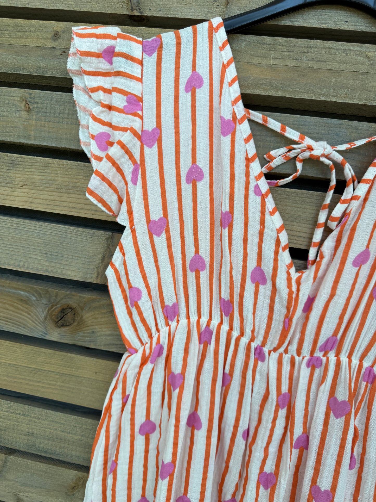 Robe Coeur orange