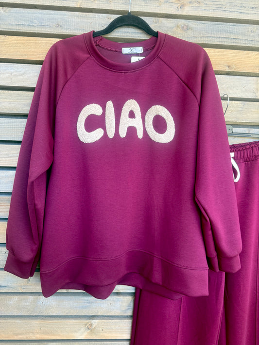 Sweat Ciao bordeaux