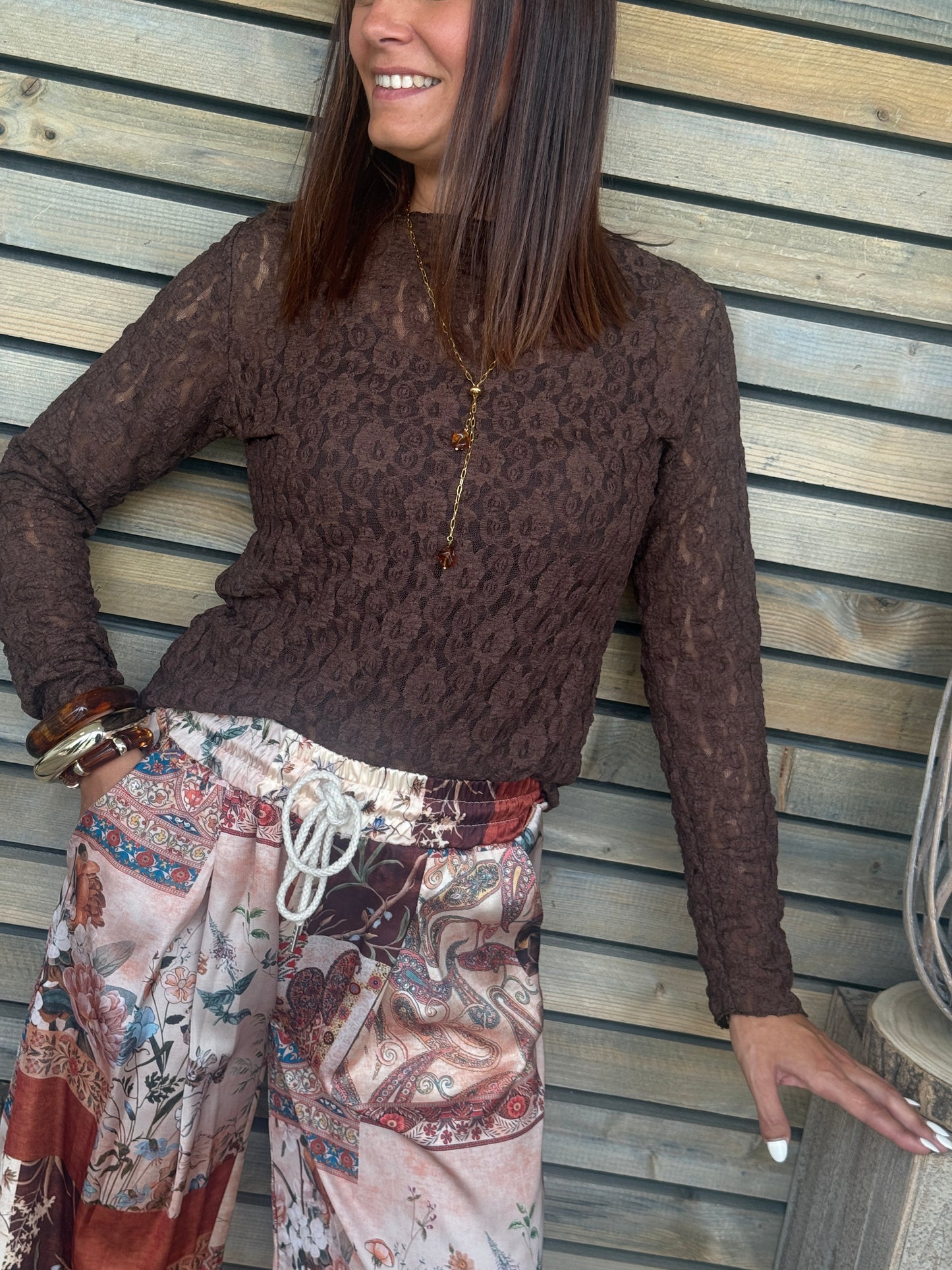 Blouse Caro chocolat