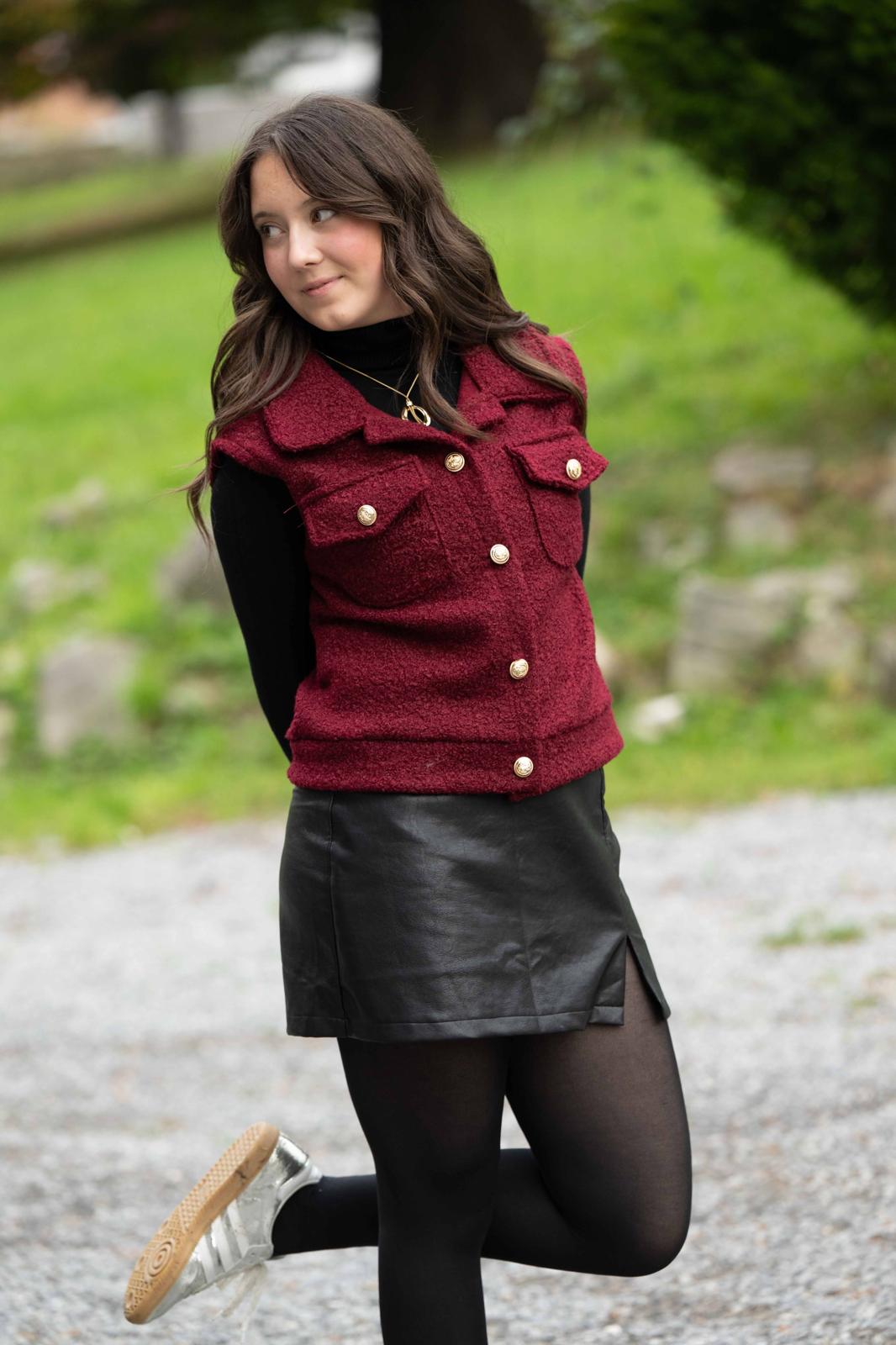 Veste Maylis bordeaux