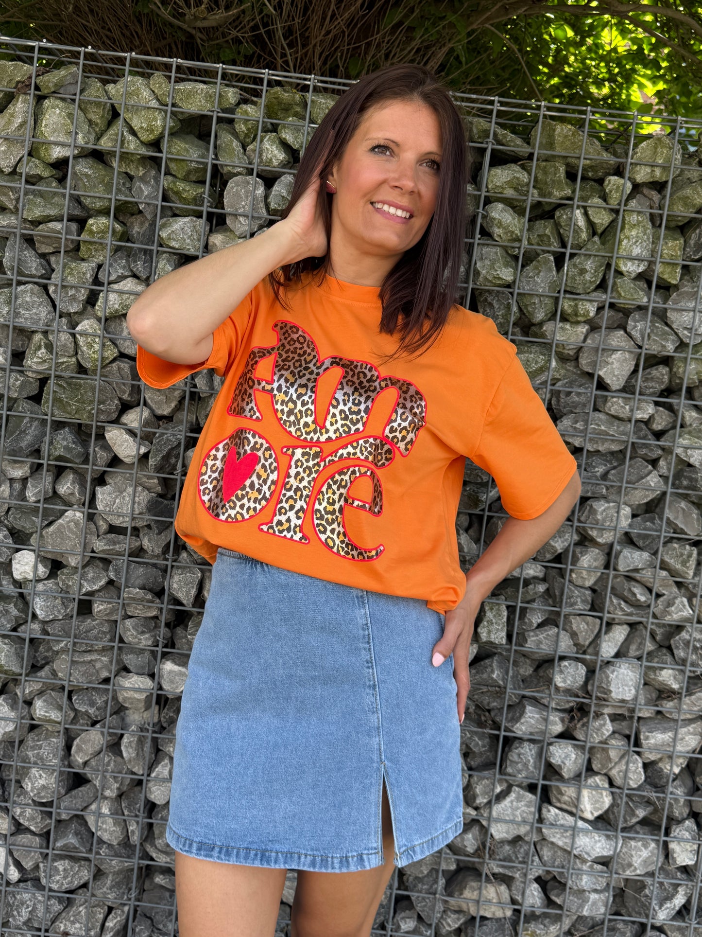 T-shirt Amore orange