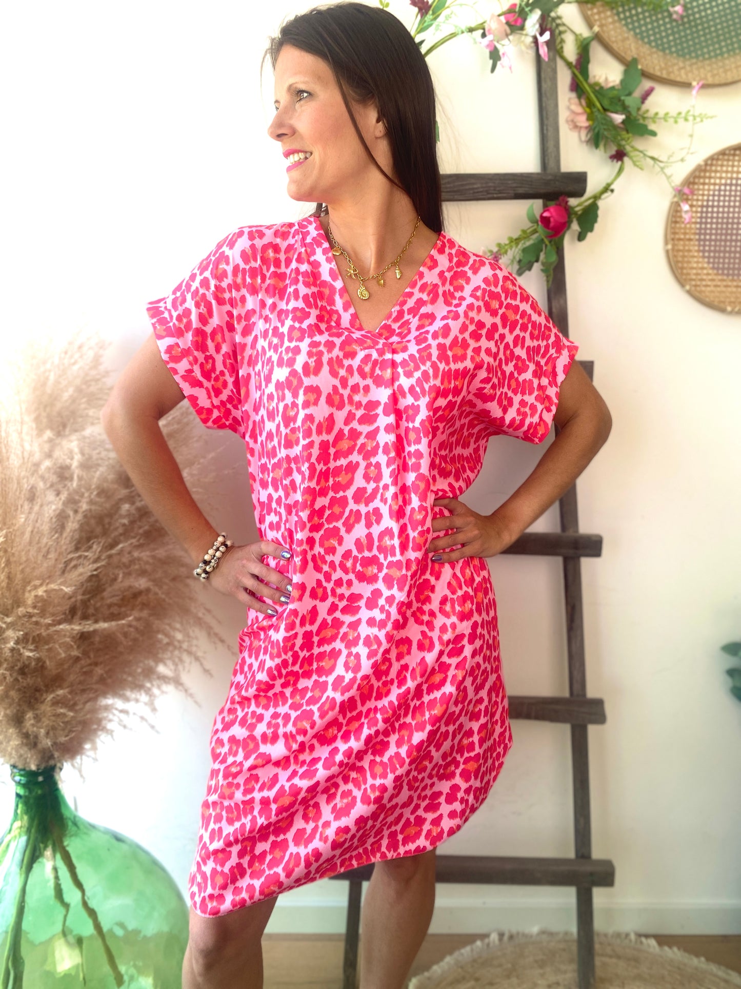 Robe Albane fuchsia