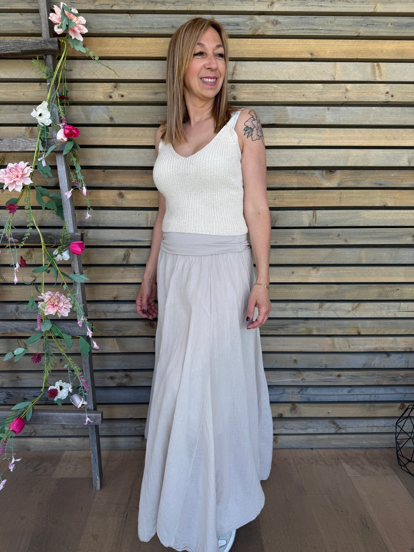 Jupe Floria beige