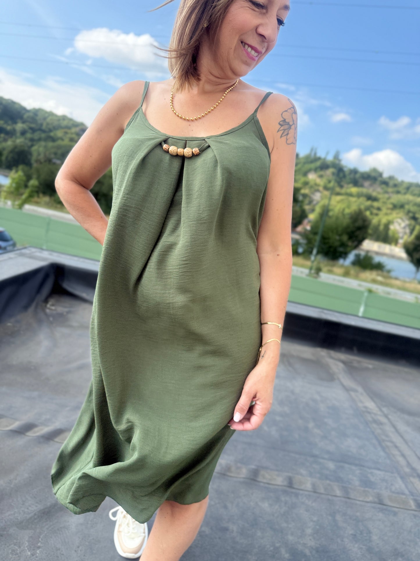 Robe Martine kaki