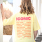 T-shirt Iconic jaune