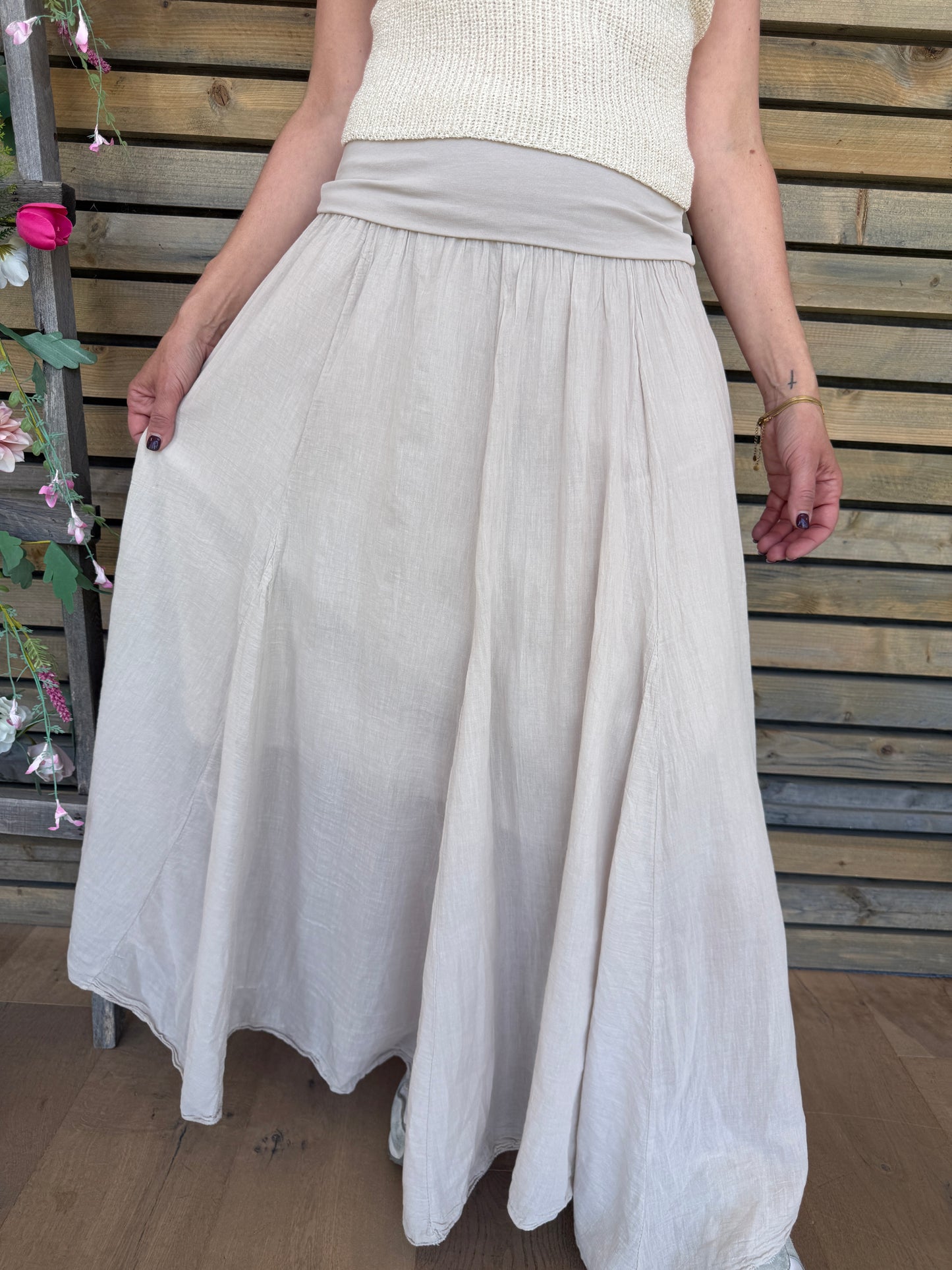 Jupe Floria beige