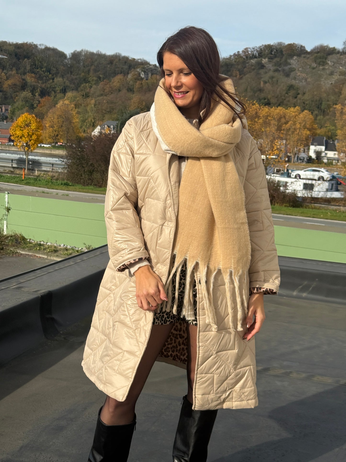 Echarpe Brook beige/camel