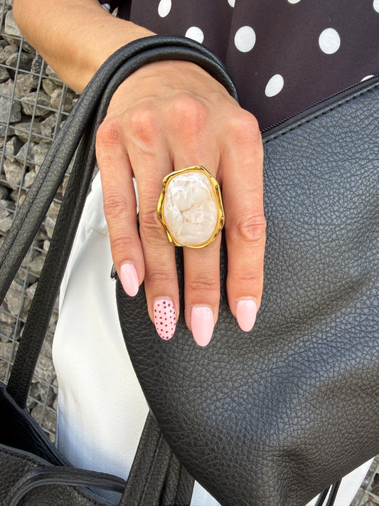 Bague Cali blanc
